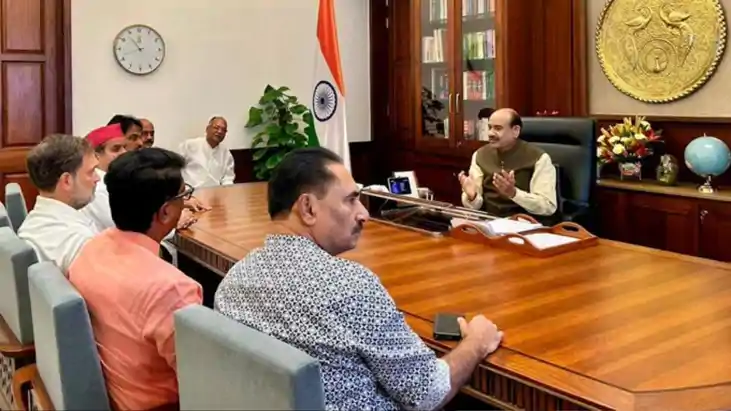 Rahul Gandhi Meets Lok Sabha Speaker Om Birla