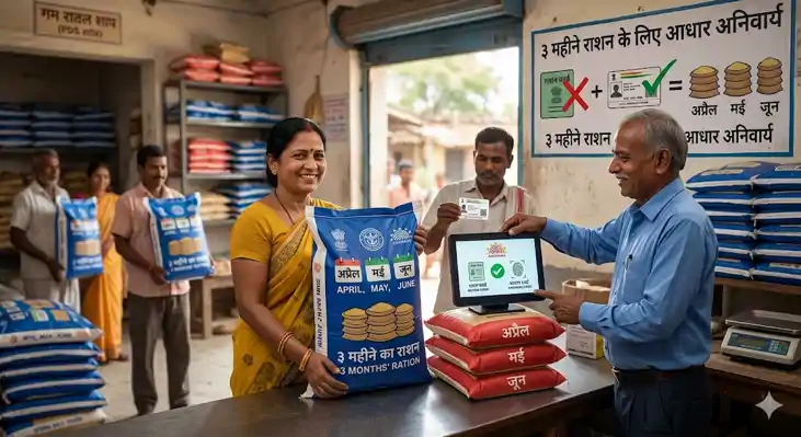 राशन कार्ड धारकों की बल्ले-बल्ले: 01 अप्रैल में मिलेगा 3 मही