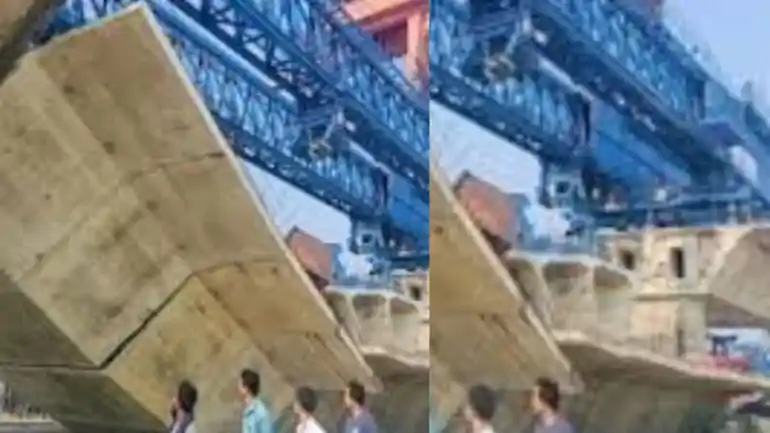 निर्माणाधीन पुल ढहा