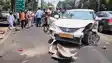 Road  accident near Chief Ministers Secretariat