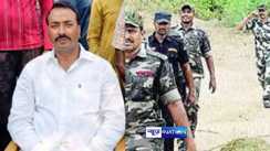 Siwan STF Police raid at the house of former MLC Raees Khan