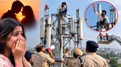 Lover Climbs Mobile Tower in Muzaffarpur