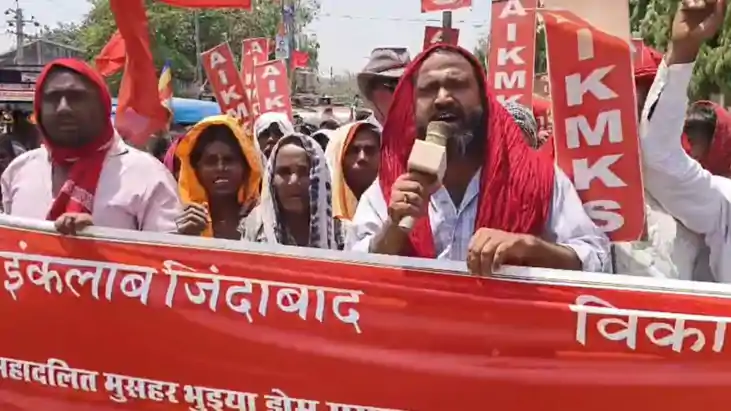 महादलित बस्तियों में पेयजल समस्या को लेकर वामपंथी दलों का प्