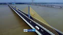 Six-lane Ganga Bridge