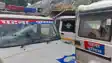 पटना में बालू माफियाओं खनन विभाग और पटना पुलिस टीम पर किया हमला वाहन पूरी तरह से क्षतिग्रस्त