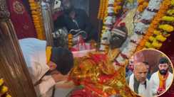 MLA Amarendra Pandey Offers Golden Crown at Maa Thawe Bhavani