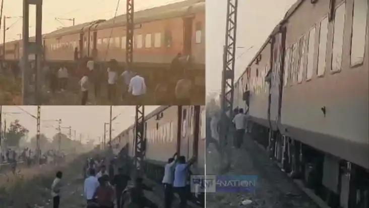 TRAIN ACCIDENT -  पुष्पक एक्सप्रेस में आग की अफवाह, चलती ट्र
