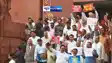 Opposition MP protest at parliament