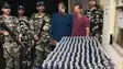 भारत-नेपाल सीमा पर SSB की बड़ी कार्रवाई, 152.7 लीटर नेपाली शराब और वॉकी-टॉकी के साथ दो तस्कर गिरफ्तार