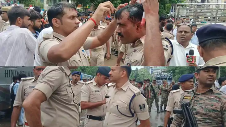 NEET धांधली के विरोध में पटना में आइशा का उग्र प्रदर्शन, पुल