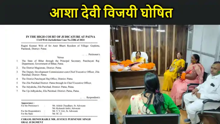 आशा देवी ने बरकरार रखा जिला परिषद उपाध्यक्ष पद, पक्ष में पड़ आशा देवी ने बरकरार रखा जिला परिषद उपाध्यक्ष पद, पक्ष में पड़
