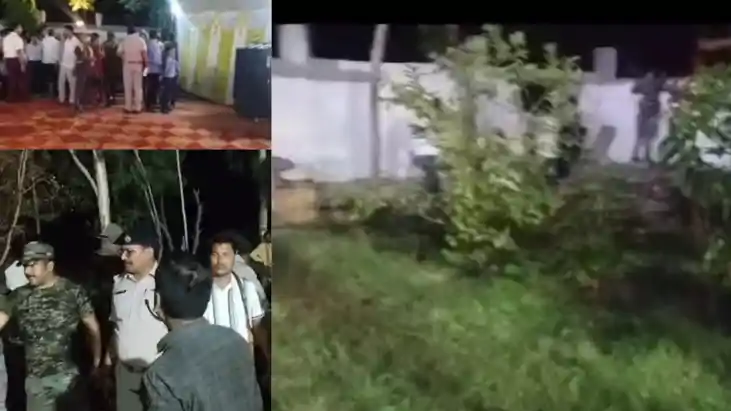 Gaya me Jitan Ram Manjhi par pathrav
