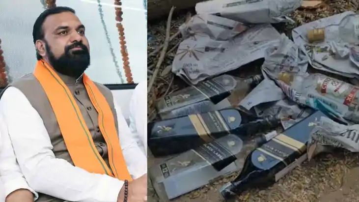 liquor bottles found near Chief Ministers residence in Patna