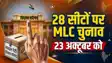 Election dates for 28 MLC seats 