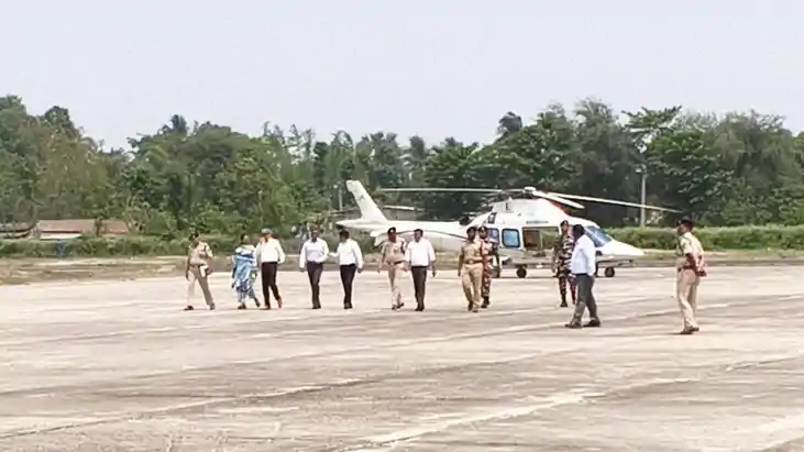 मुख्य सचिव  और डीजीपी ने सुपौल के वीरपुर का किया दौरा, इंडो-