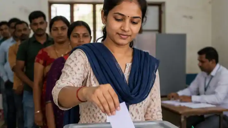 मतदान जारी 