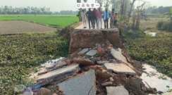 Muzaffarpur culvert collapsed 