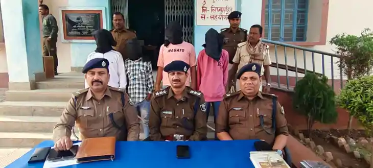 पुलिस का नशे पर प्रहार: 29 पुड़िया ब्राउन शुगर के साथ 4 तस्क