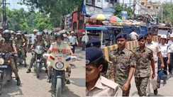 NEET छात्रों के प्रस्तावित आंदोलन से पहले गोपालगंज में हाई अलर्ट: पुलिस का फ्लैग मार्च, अफवाह फैलाने वालों को चेतावनी