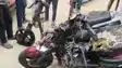 broke out at electric scooter showroom in West Champaran 