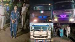Bhojpur Sand Mafia 75 lakh fine11 vehicles seized