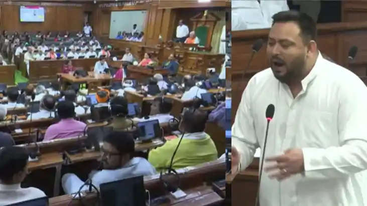 Bihar Floor Test Political Clash Tejashwi Attacks Govt Empty