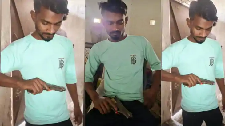 Muzaffarpur youth demonstrated with a pistol on social media