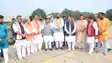 BJP National President Nitin Naveen was given a grand welcome at Darbhanga Airport