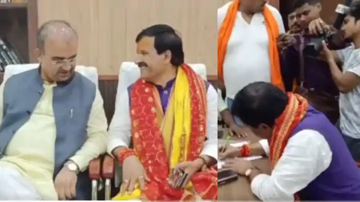 Mrityunjay Tiwari joins BJP