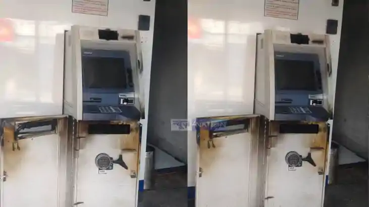 Bihar Crime:मुजफ्फरपुर में ATM पर गैस कटर से हमला,  CCTV पर 