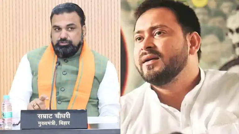 Tejashwi yadav lashes out Samrat choudhary 