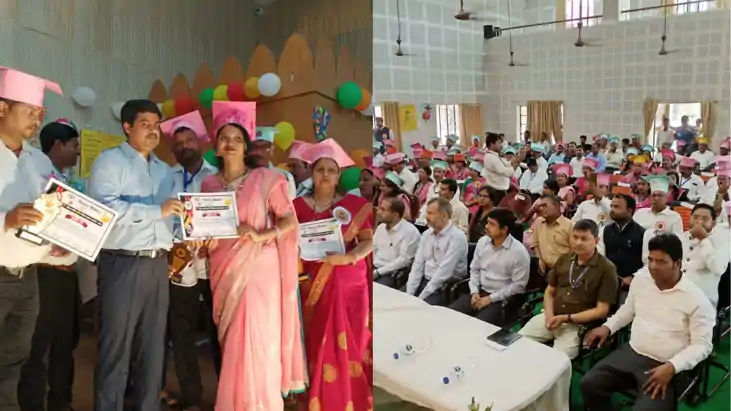 नवाचार की रोशनी से जगमगाया डायट परिसर : 106 शिक्षकों का हुआ 
