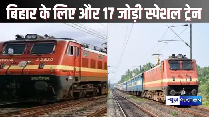 RAILWAY NEWS - दीपावली एवं छठ महापर्व पर यात्रियों की सुविध RAILWAY NEWS - दीपावली एवं छठ महापर्व पर यात्रियों की सुविध
