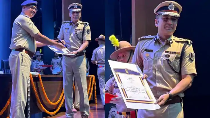विशिष्ट सेवा पदक से अलंकृत ADG संजय सिंह समेत अन्य पुलिस पदा
