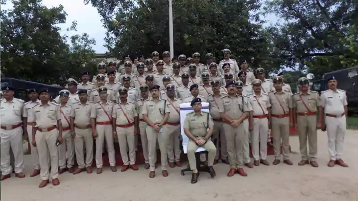 121 Purnea Police Officers Get New Rank in Star Ceremony