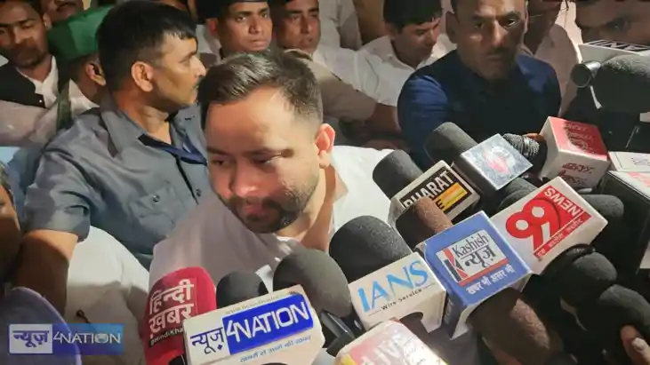 Political News - 5 घंटे तक चली बैठक में तेजस्वी यादव ने बताय