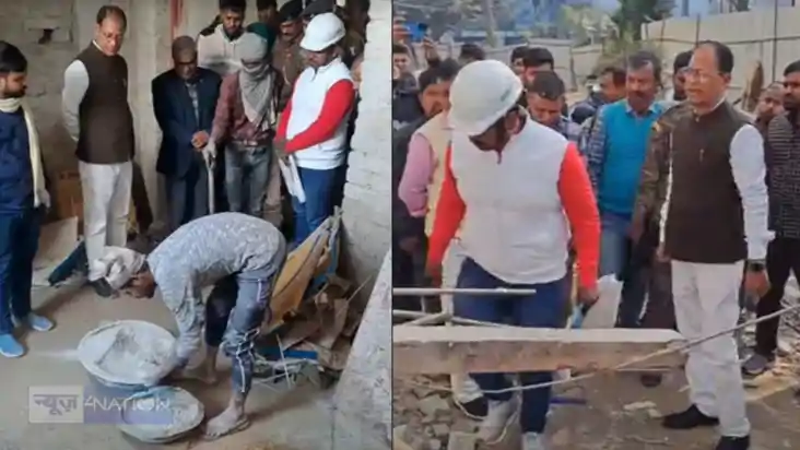 BIHAR NEWS - सदर अस्पताल के नए भवन में घटिया निर्माण पर बिहा