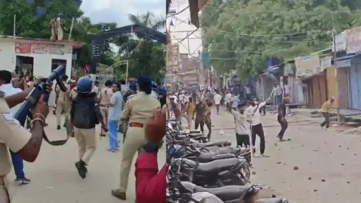 Bihar Bandh Violence Siwan SP Hurt Clashes Rock Six District