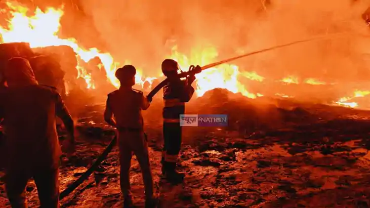 Scrap Warehouse Turns Inferno in Muzaffarpur Massive Fire Ra