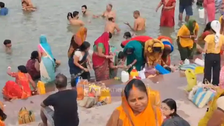 Ganga Dussehra Draws Massive Crowds Ghats Echo with Har Har 