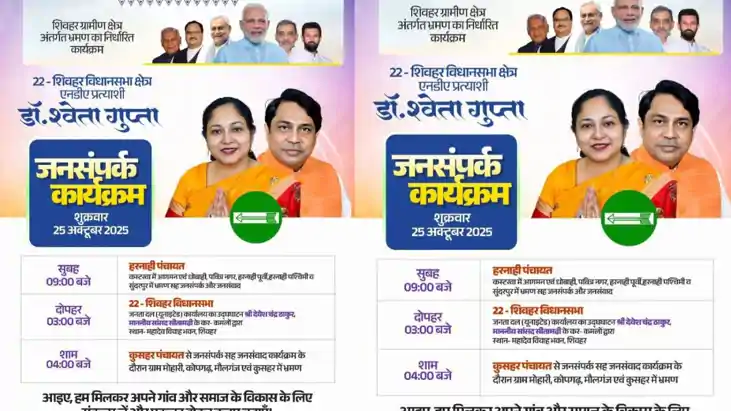 JDU poster row in Sheohar JDU poster row in Sheohar