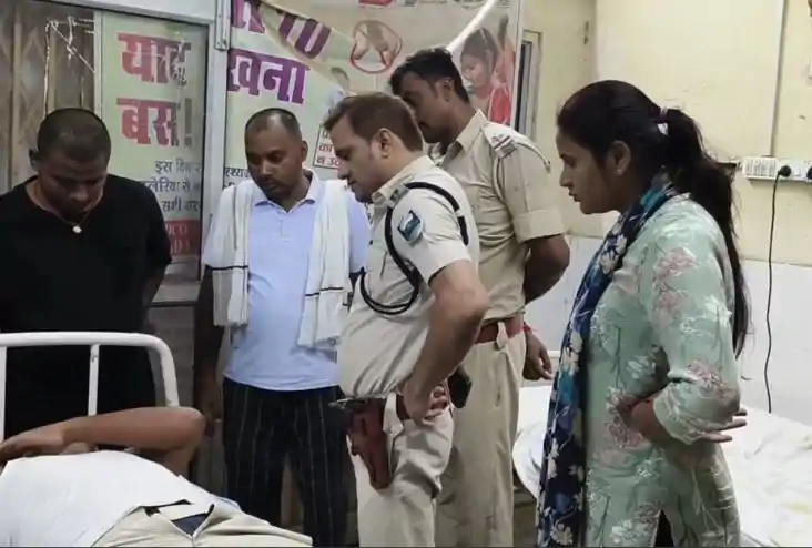 Nawada crime -  नवादा में वाहन चेकिंग के दौरान पुलिस पर हमला