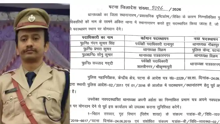 Patna Police Reshuffle 