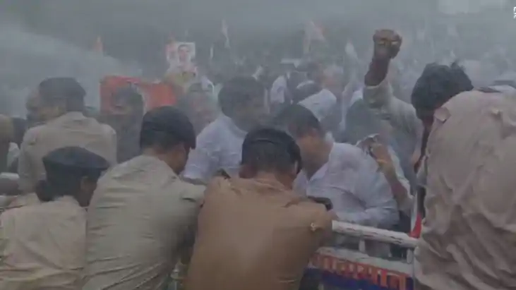 Congress protests in Patna