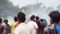 massive fire in the Mahadalit colony