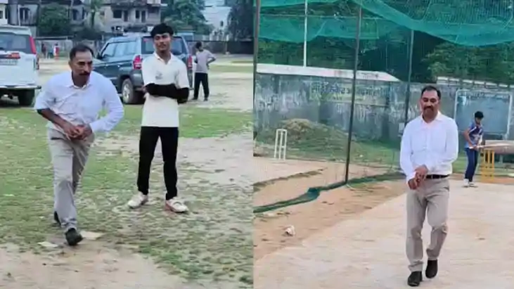 Bihar News : बच्चों को क्रिकेट खेलता देख खुद को नहीं रोक पाए Bihar News : बच्चों को क्रिकेट खेलता देख खुद को नहीं रोक पाए