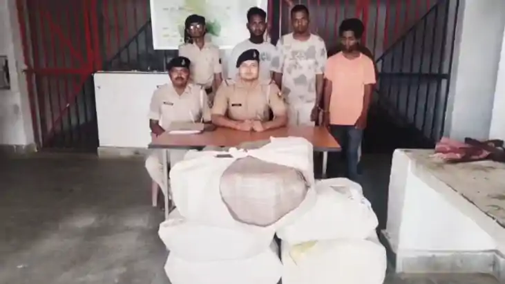 Bihar Crime News : बिहार से यूपी जा रही गांजा की बड़ी खेप पुल