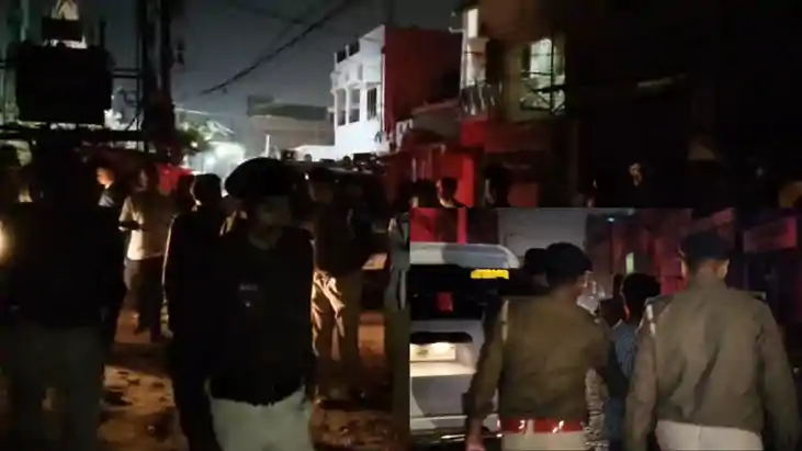 पत्थरबाजी से हड़कंप 