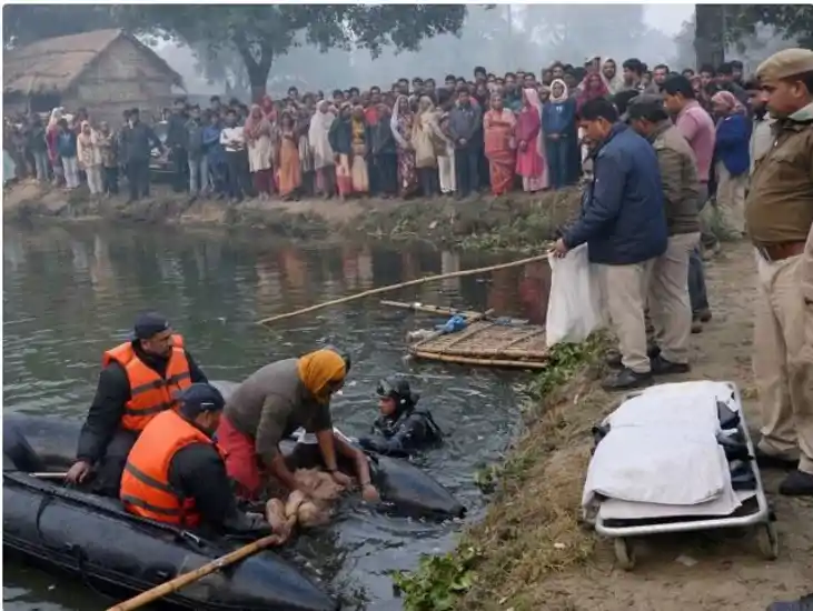 दो मासूम बच्चों संग मां को तालाब में फेंका, 5 दिन बाद मिला श