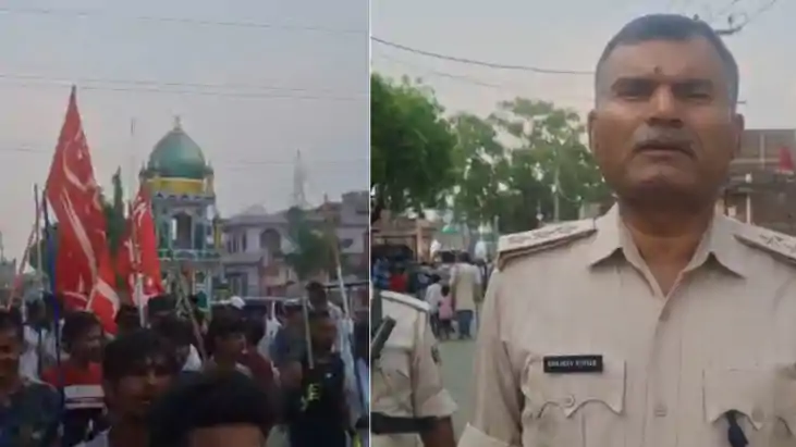 मोहर्रम पर निकला ताजिया जुलूस: चप्पे-चप्पे पर पुलिस तैनात, ड